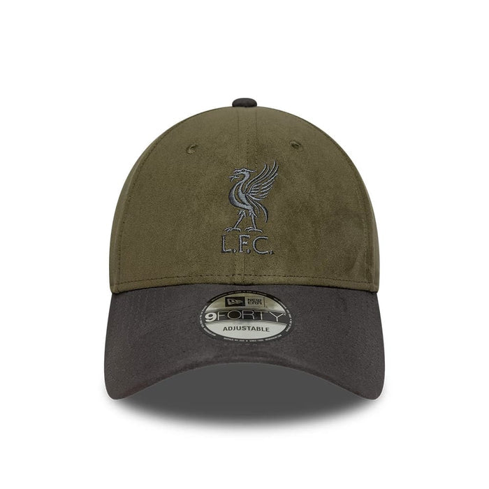 Pictured is this Liverpool FC Suede 9FORTY cap in green. 2