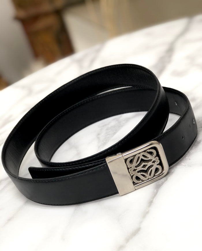 LOEWE Anagram Belt Black Vintage Old saz7ds