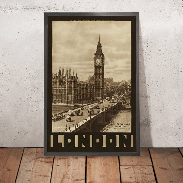 A framed image of
