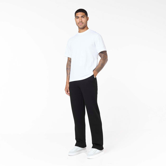 Loose Fit Open Hem Jogger | Black