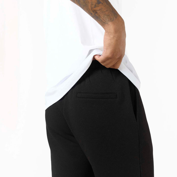 Loose Fit Open Hem Jogger | Black