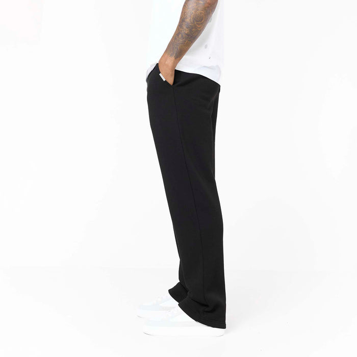 Loose Fit Open Hem Jogger | Black