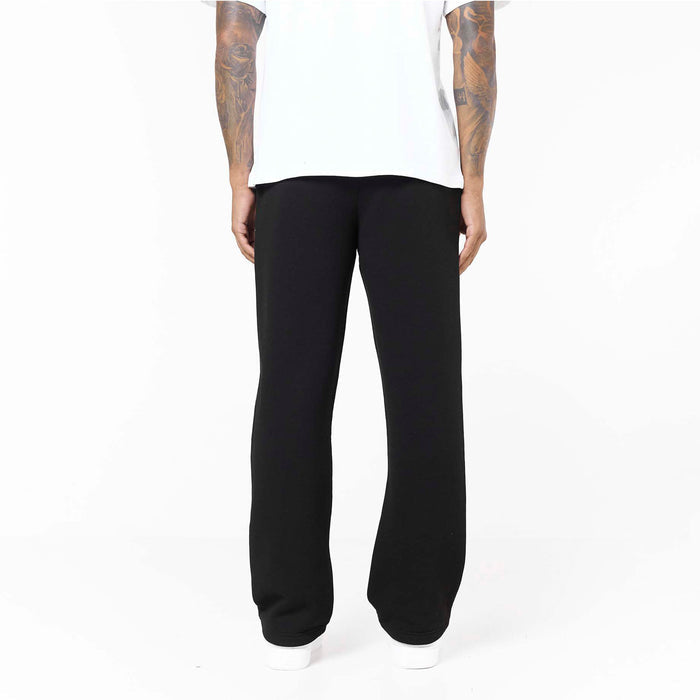 Loose Fit Open Hem Jogger | Black