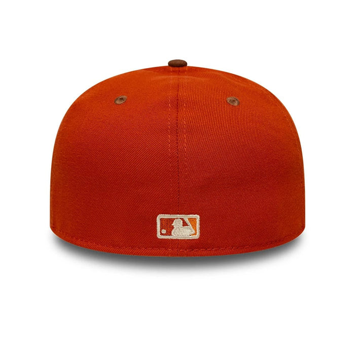 Pictured is this MLB Pack Los Angeles Dodgers 59FIFTY Fitted cap in dark orange. 7
