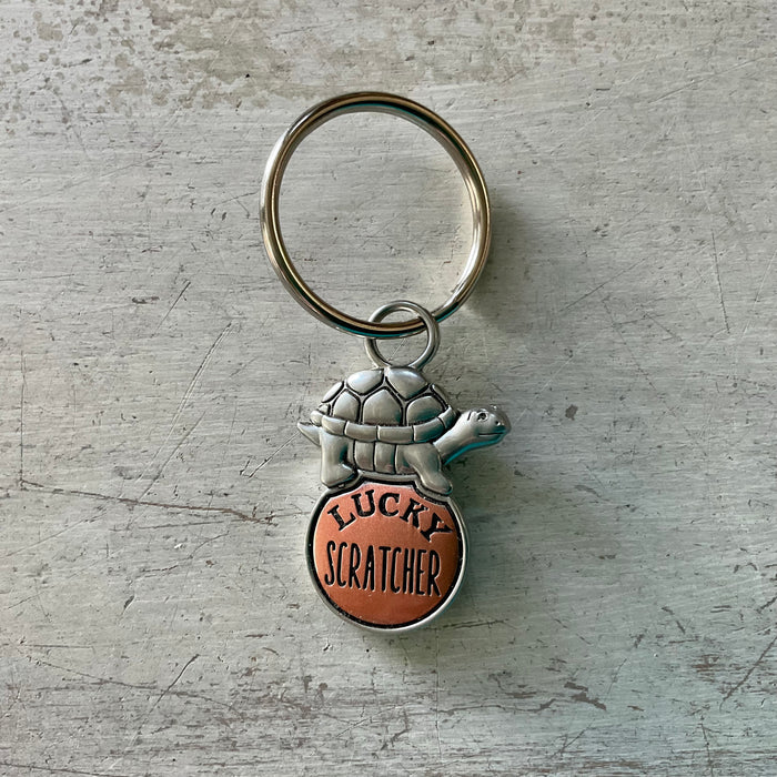 Lucky Scratcher Turtle Charm