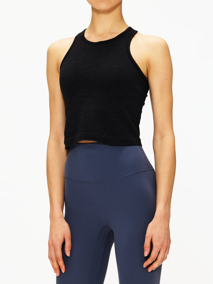 Lululemon Ebb To Street Cropped Racerback Tank Top