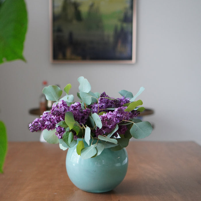 Lumen Sage Blown Glass Vase - Vases by Carlyle Avenue