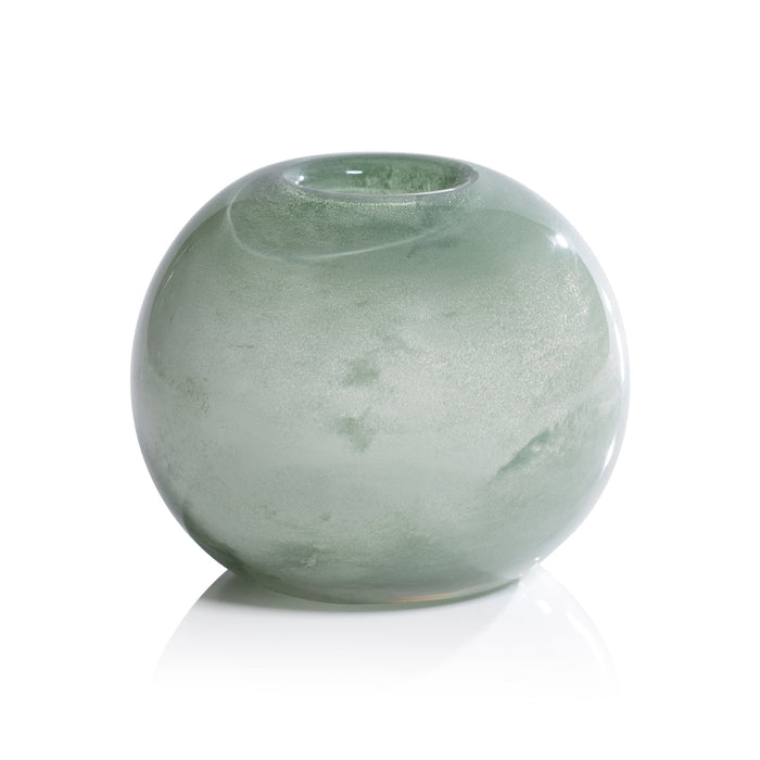 Lumen Sage Blown Glass Vase - Vases by Carlyle Avenue