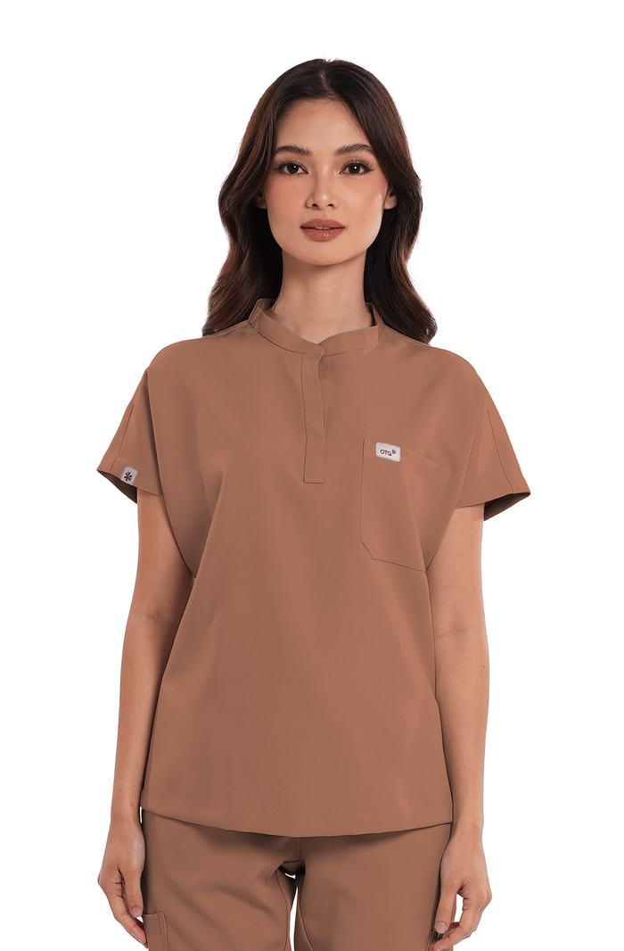 Luxe® Custom Fit Cap Sleeve Women Scrub Top