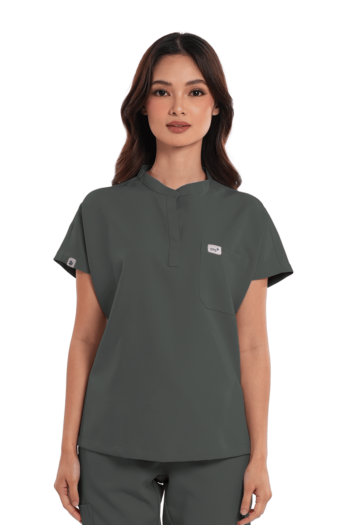 Luxe® Custom Fit Cap Sleeve Women Scrub Top