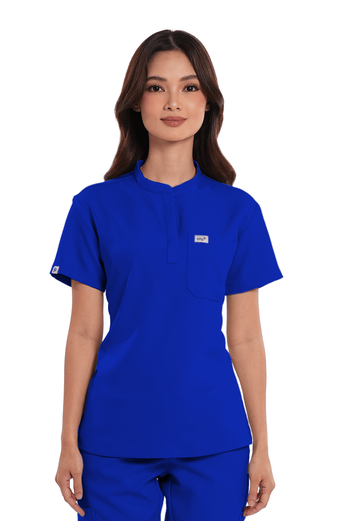 Luxe® Custom Fit Mandarin Women Scrub Top