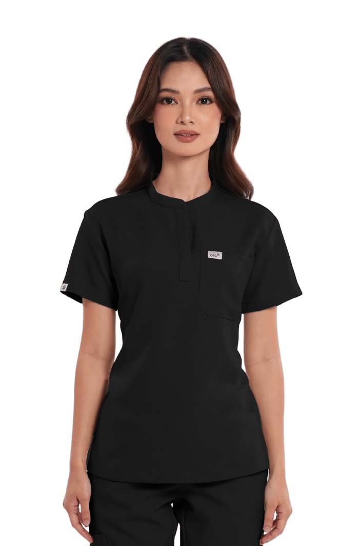 Luxe® Custom Fit Mandarin Women Scrub Top