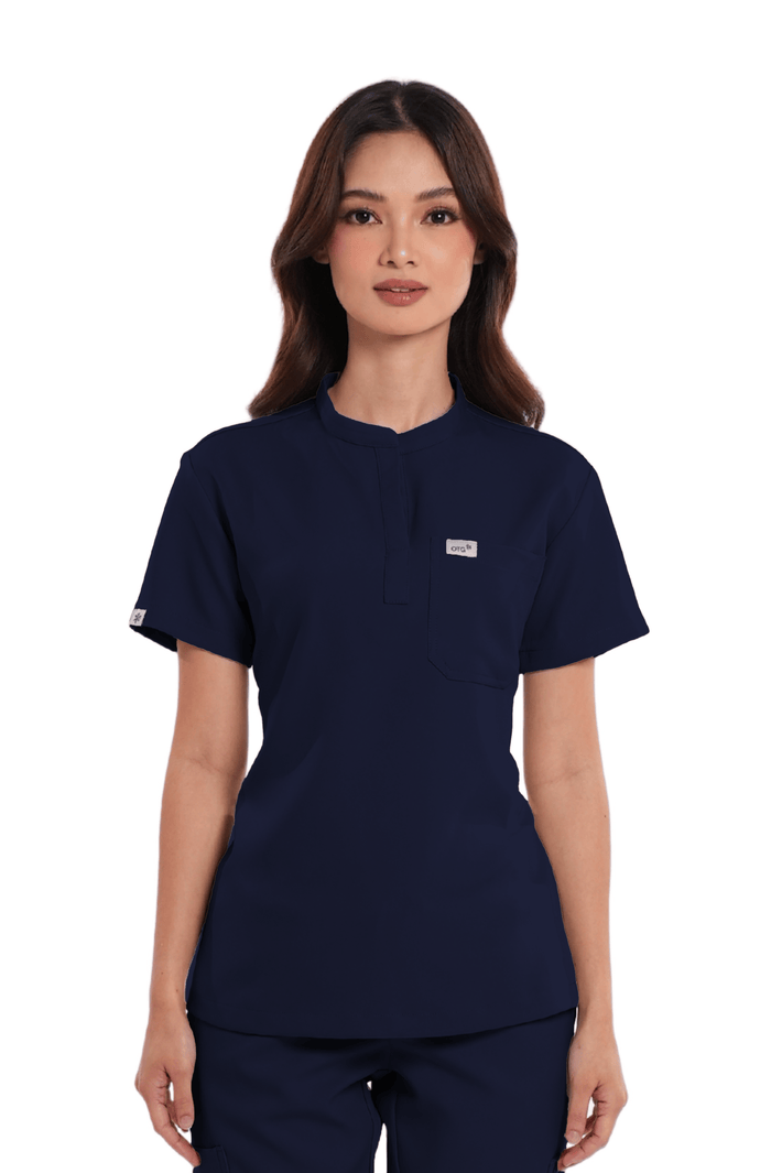 Luxe® Custom Fit Mandarin Women Scrub Top