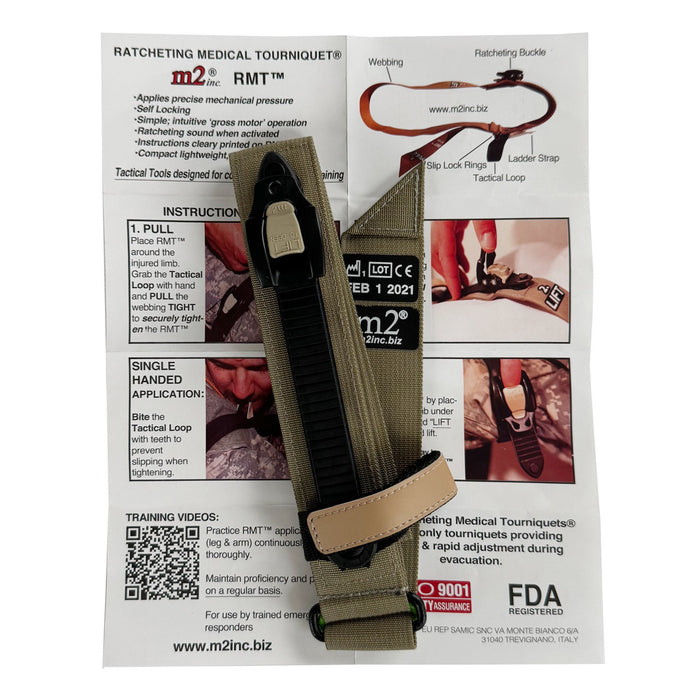 M2 1.5" Tactical Ratcheting Medical Tourniquet