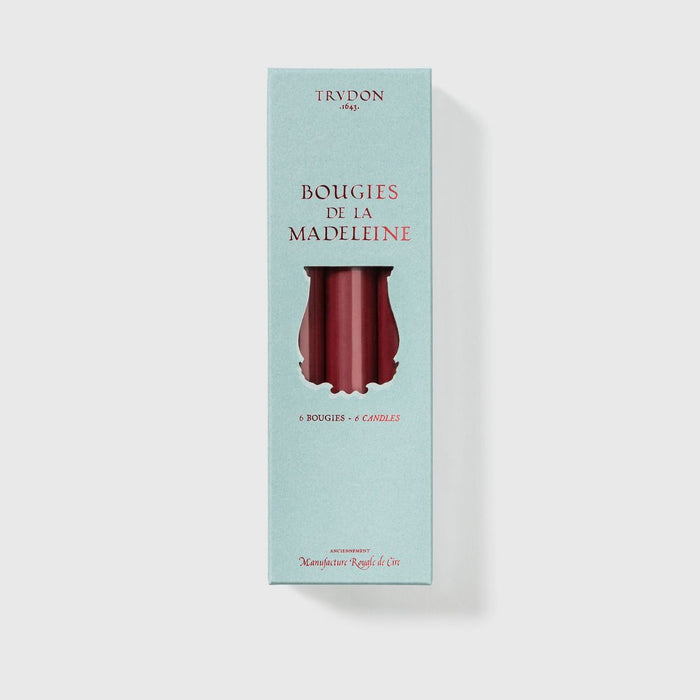 Madeleine Taper Candles - Burgundy - Candles by Carlyle Avenue