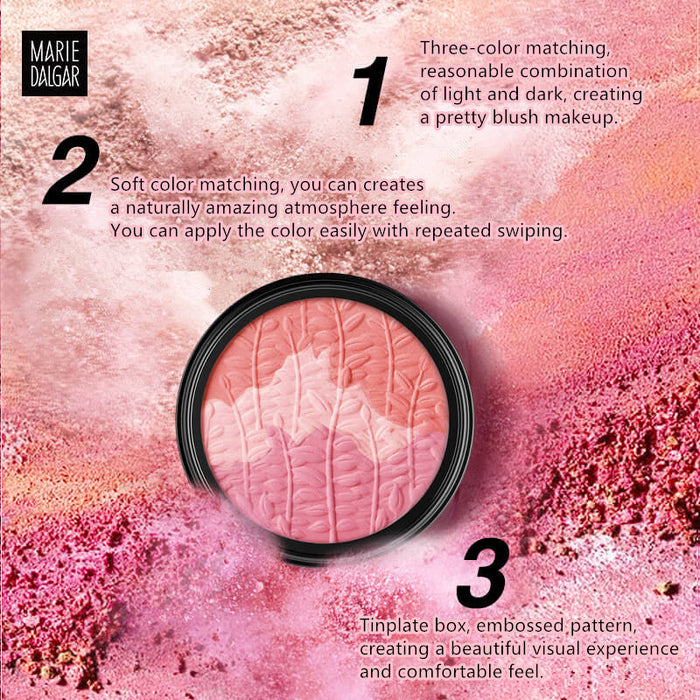 MARIE DALGAR Vitality Three-color Matte Blusher T3717