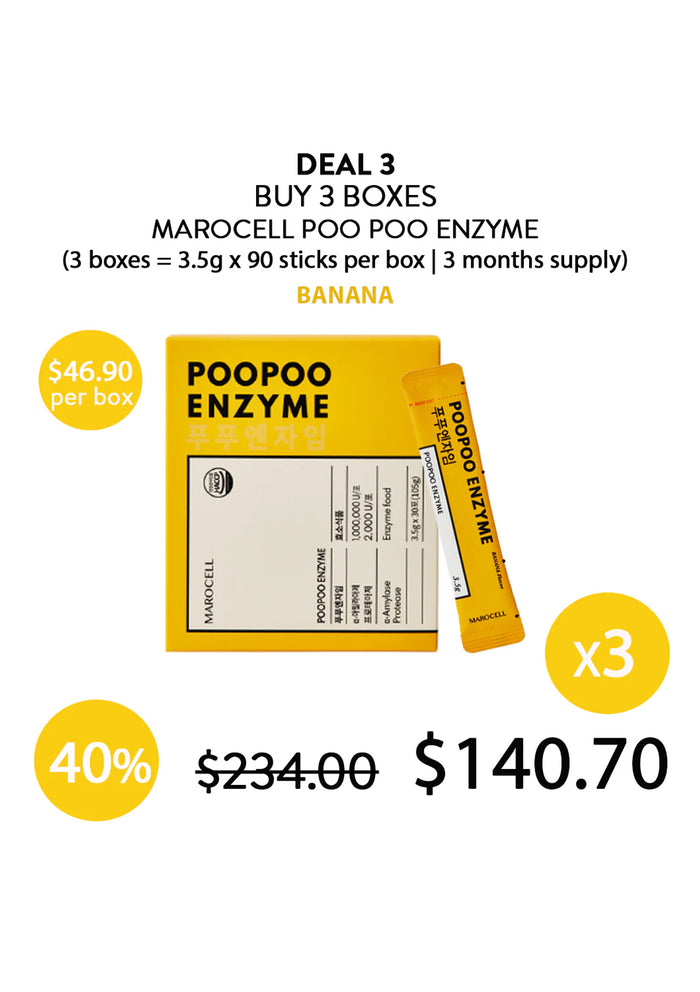 (BUY 3) MAROCELL BANANA POO POO ENZYME