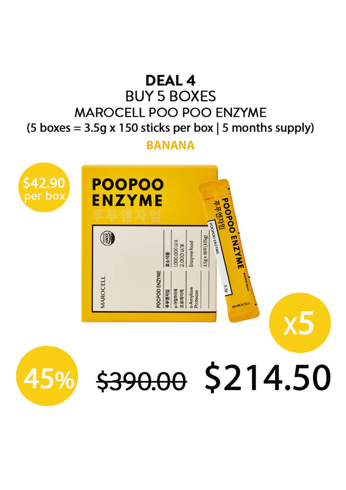 (BUY 5) MAROCELL BANANA POO POO ENZYME