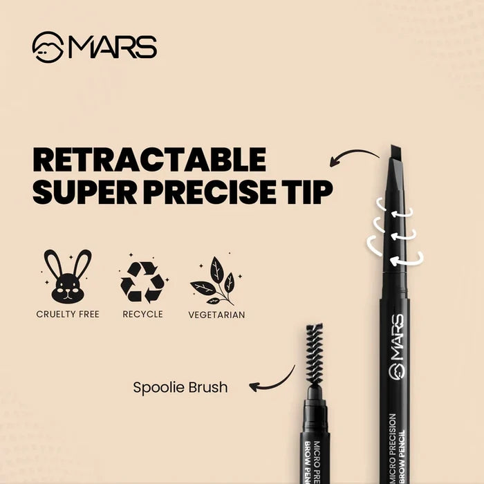 Mars Micro Precision Eye Brow Pencil 0.4g - Black