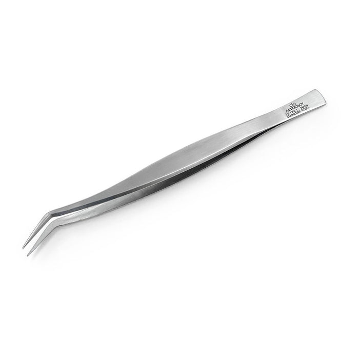 Marutolloy Stainless Steel Offset Plating Tweezers 6.1" (155mm)