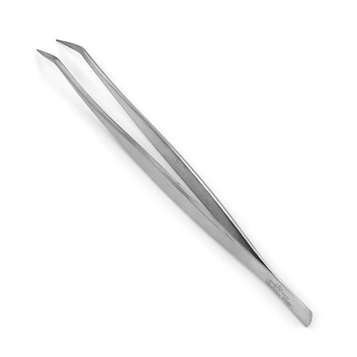 Marutolloy Stainless Steel Offset Plating Tweezers 6.1" (155mm)