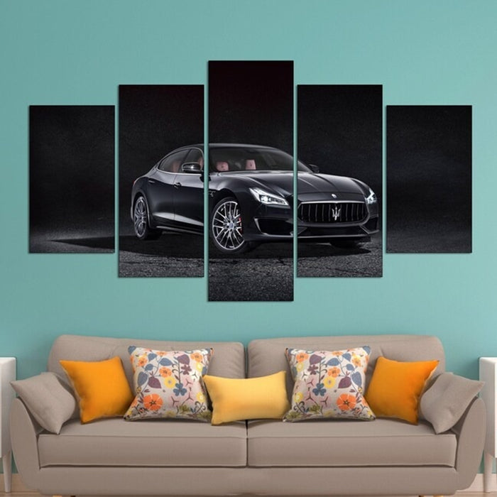 Maserati Quattroporte GTS Wall Art Frame Canvas Printing Decor