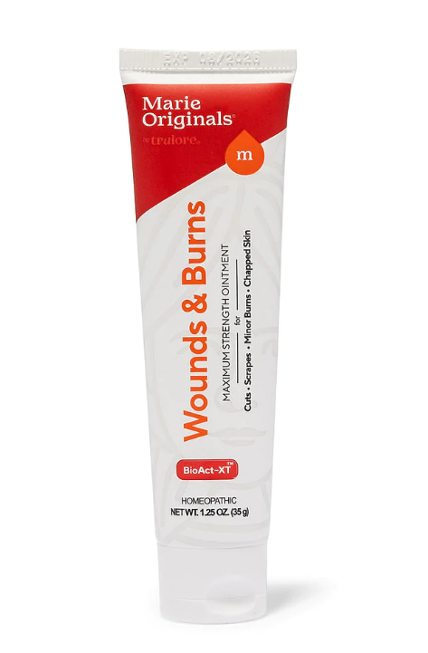 Max Strength Wounds & Burns Ointment- Front of bottle