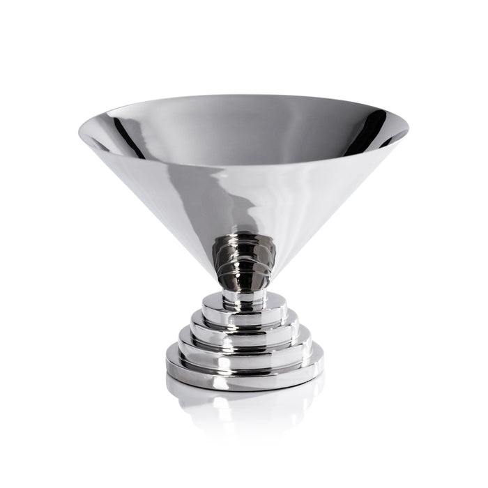 Mayan Metal Bowl - Polished Nickel - Bowls by Carlyle Avenue