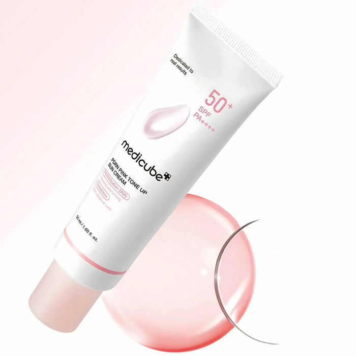 MEDICUBE PDRN Pink Tone-Up Sun Cream - kremas nuo saulės