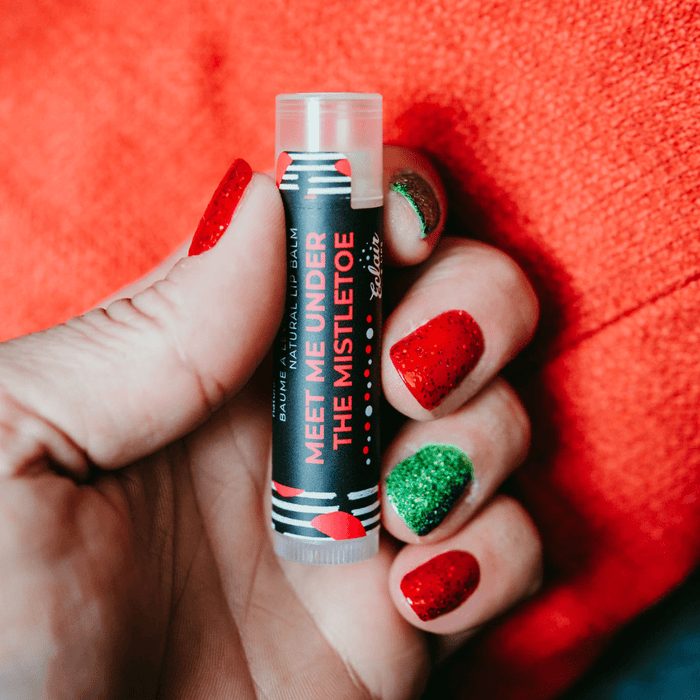 Meet me under the mistletoe lip balm