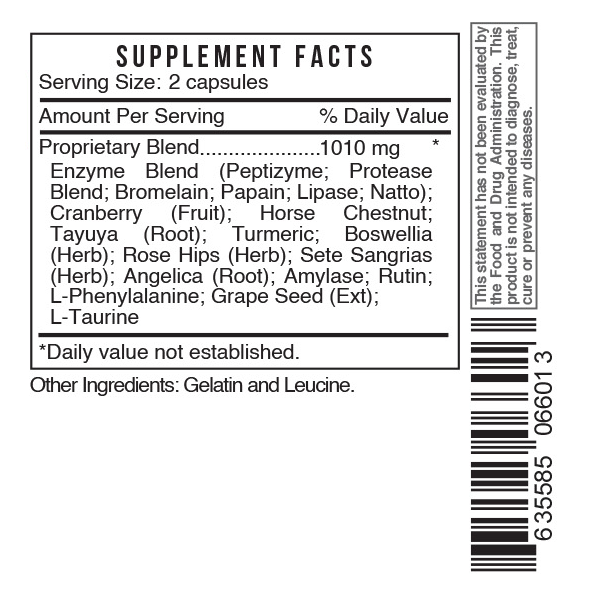 MELA by Systemic Formulas — Supplement Facts