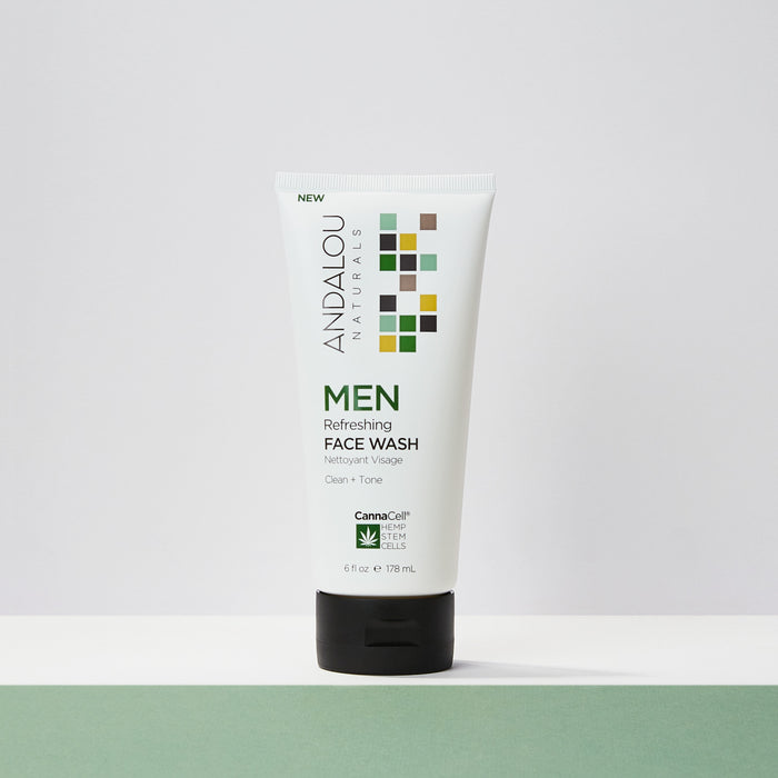 MEN Refreshing Face Wash - Andalou Naturals US