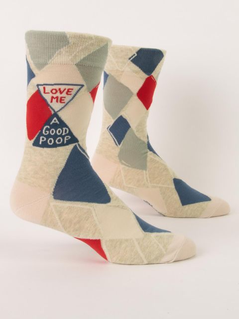 MENS SOCKS LOVE ME A GOOD POOP