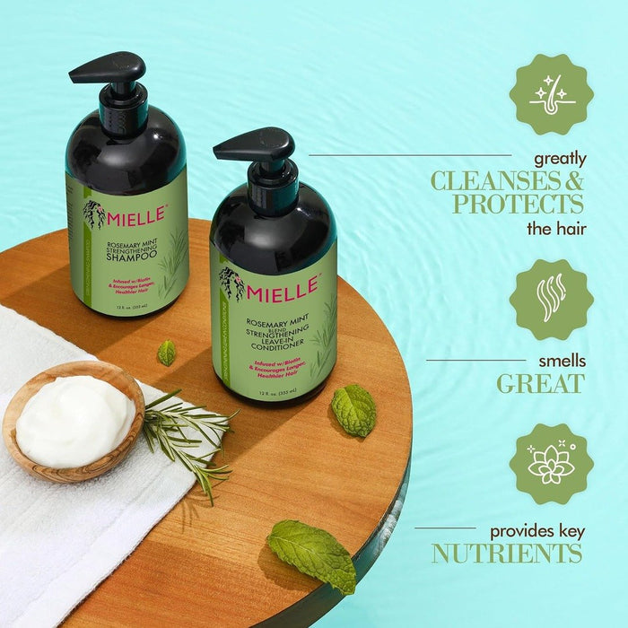 Mielle Rosemary Mint Strengthening Shampoo - 355ml