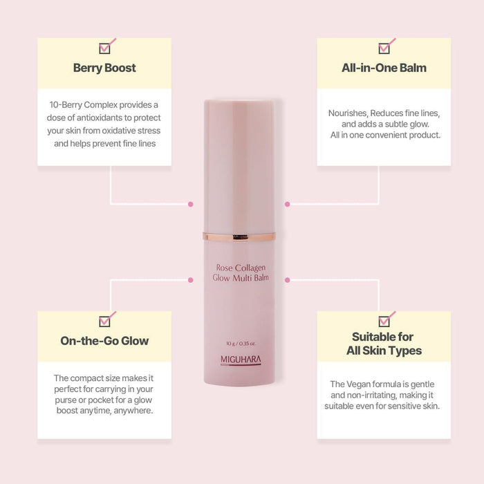 MIGUHARA Rose Collagen Glow Multi Balm 10 g