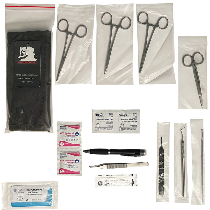 Military Surgical Kit contents packaged