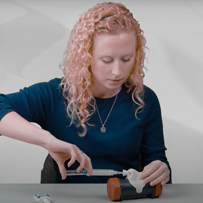 Mochtech Nose Piece Attachment, showing NARCAN administration