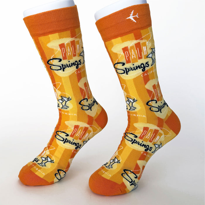 Mod Socks - Palm Springs Martini - Orange Yellow