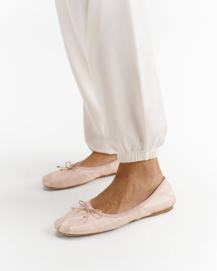 Modal Soft Lounge Cuffed Trousers - Marshmallow White