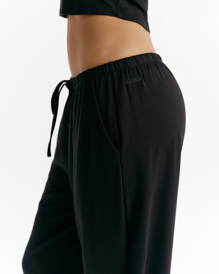 Modal Soft Lounge Trousers - Black