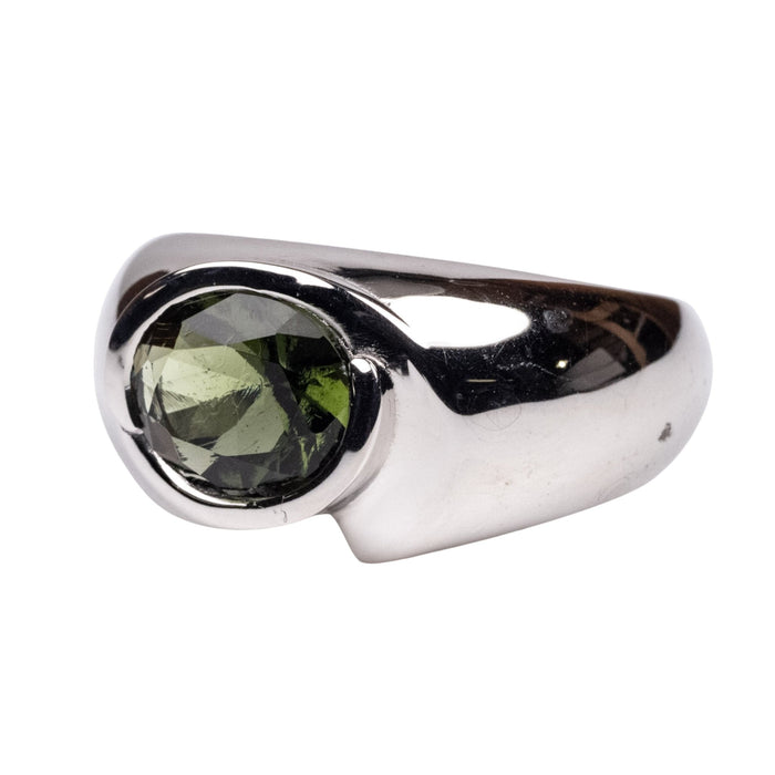 Moldavite Ring 10x8mm .925 Silver - InnerVision Crystals