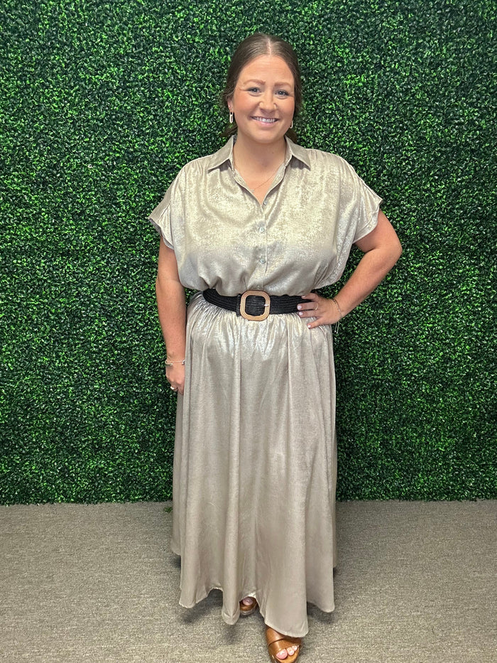 Molly Bracken Lux Long Satin Skirt