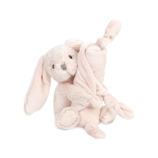 Mon Ami Knotted Security Blankie Soft Toys in Rosie Bunny at Wrapsody