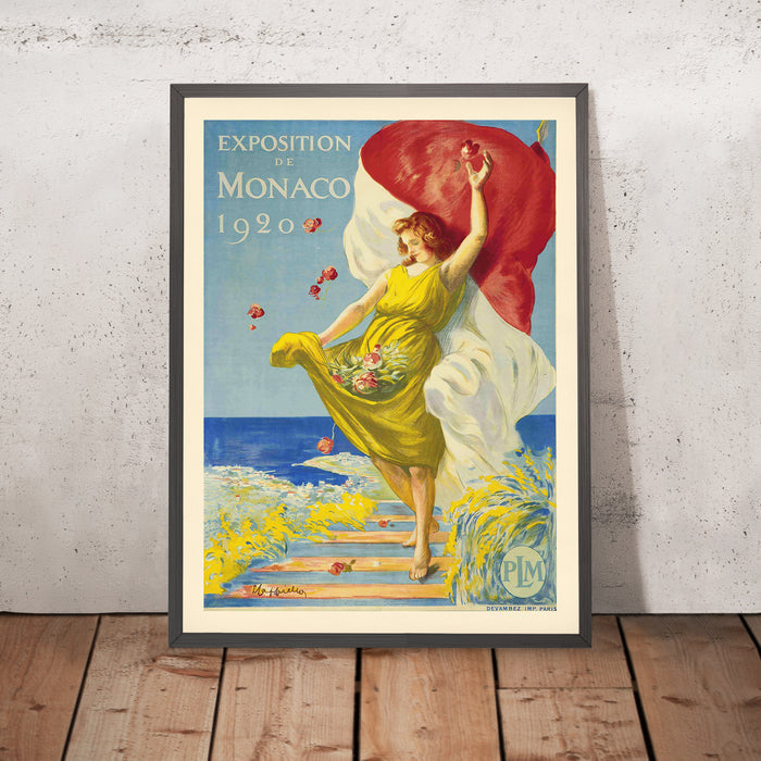 A framed image of