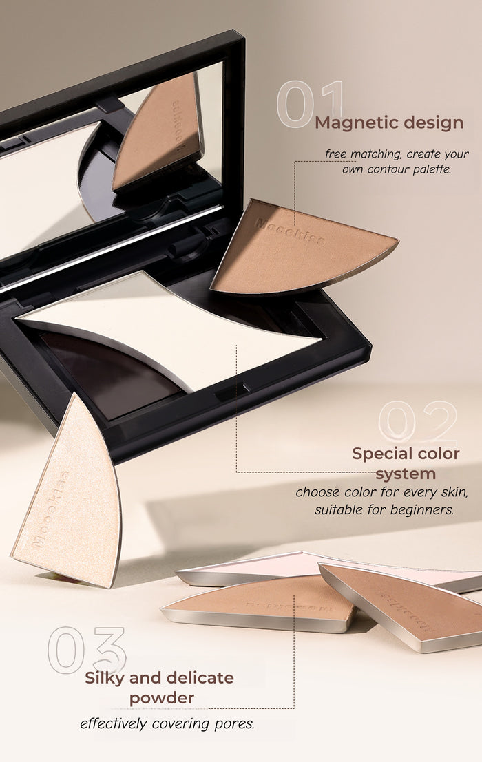 MOOEKISS Brighten Matte Highlighter Makeup Contour Palette T4694