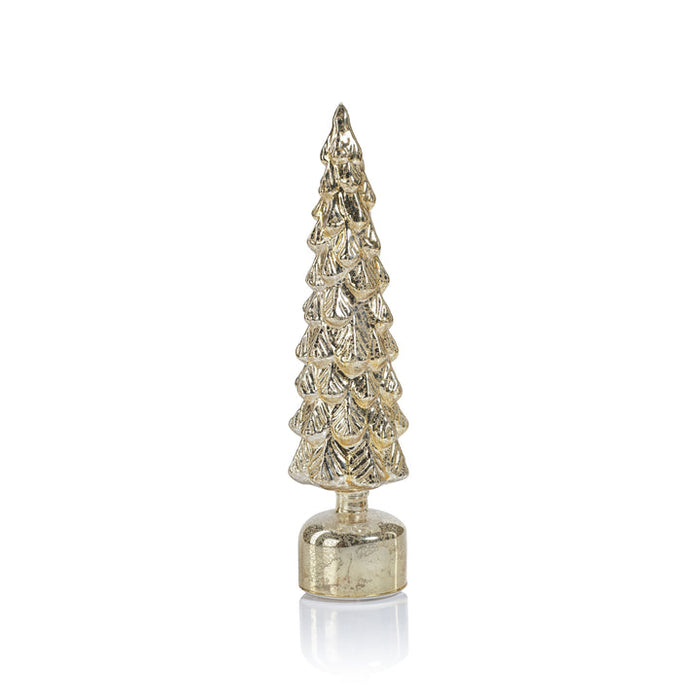 Mountain Pine Rotating LED Tree - Antique Gold - Holiday Decor by Carlyle Avenue