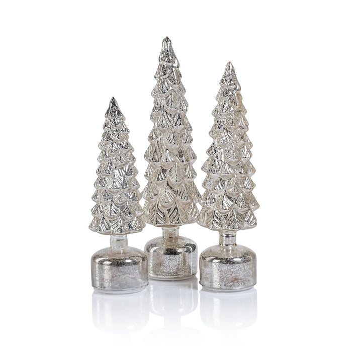 Mountain Pine Rotating LED Tree - Antique Silver - Christmas Trees by Carlyle Avenue