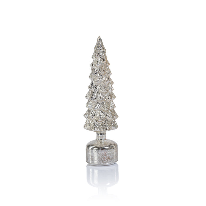 Mountain Pine Rotating LED Tree - Antique Silver - Christmas Trees by Carlyle Avenue