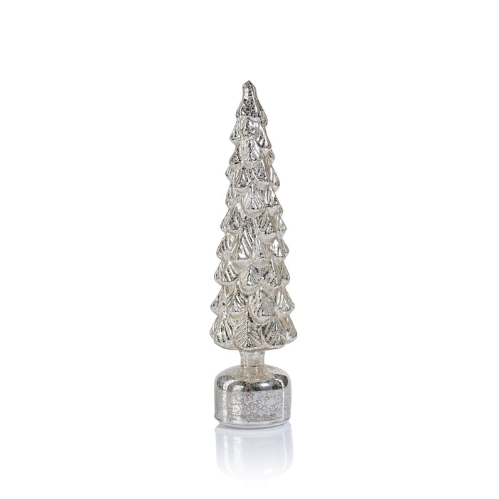 Mountain Pine Rotating LED Tree - Antique Silver - Christmas Trees by Carlyle Avenue