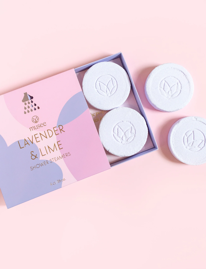 Musee Shower Steamers Bath & Body in Lavender & Lime at Wrapsody